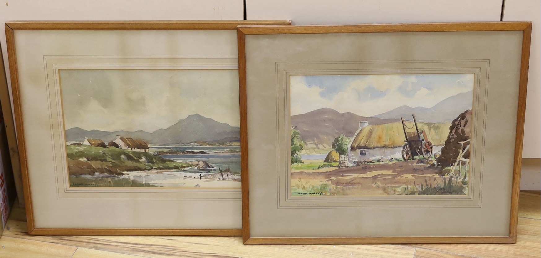 Frank Murphy (1925-1979), pair of watercolours, Views in Donegal, signed, 26 x 36cm